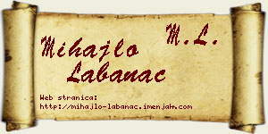 Mihajlo Labanac vizit kartica